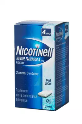 Nicotinell Menthe Fraicheur 4 Mg Sans Sucre, Gomme à Mâcher Médicamenteuse 8plq/12 à Vierzon